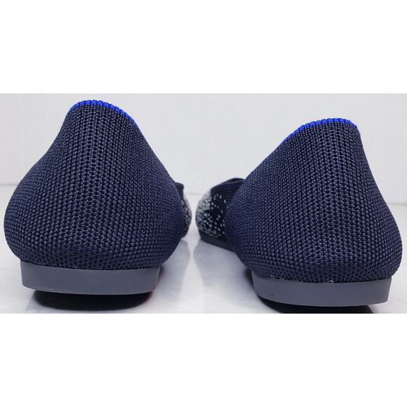 ROTHY'S The Point Midnight Sparkle Slip On Shoes Flats Blue Women's Size 10 - Picture 6 of 14
